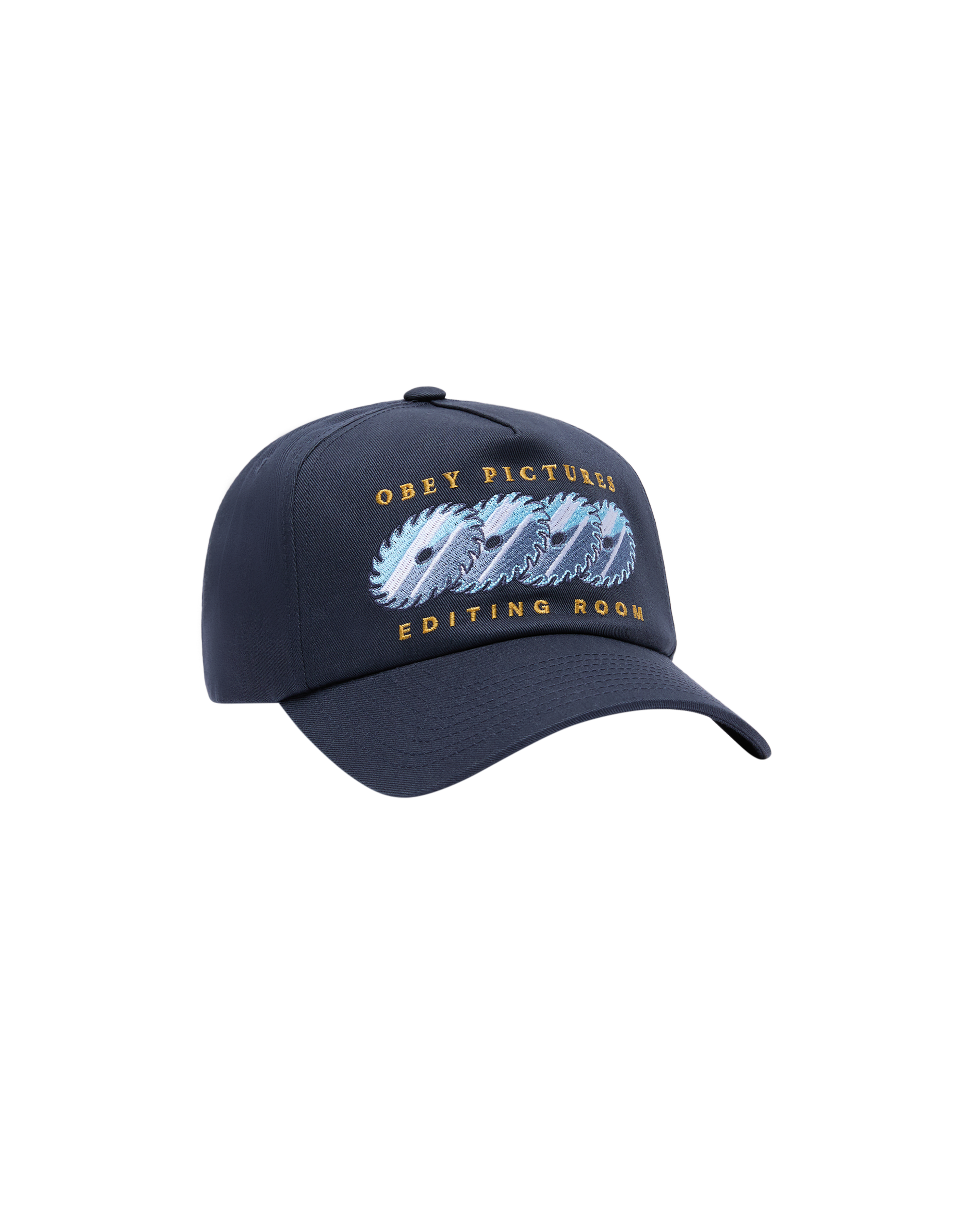 Obey Pictures 5 Panel Cap Snapback Kappe navy